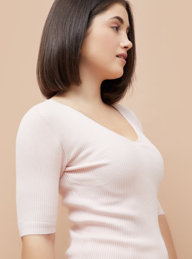 CODE CLASSIC Striped Knit Top
