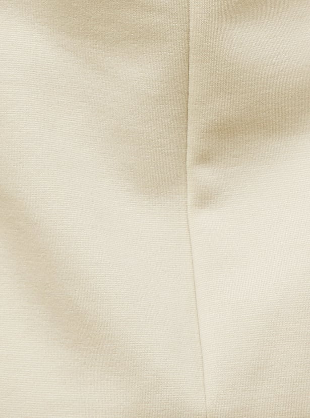 GINGER Solid A-Line Dress