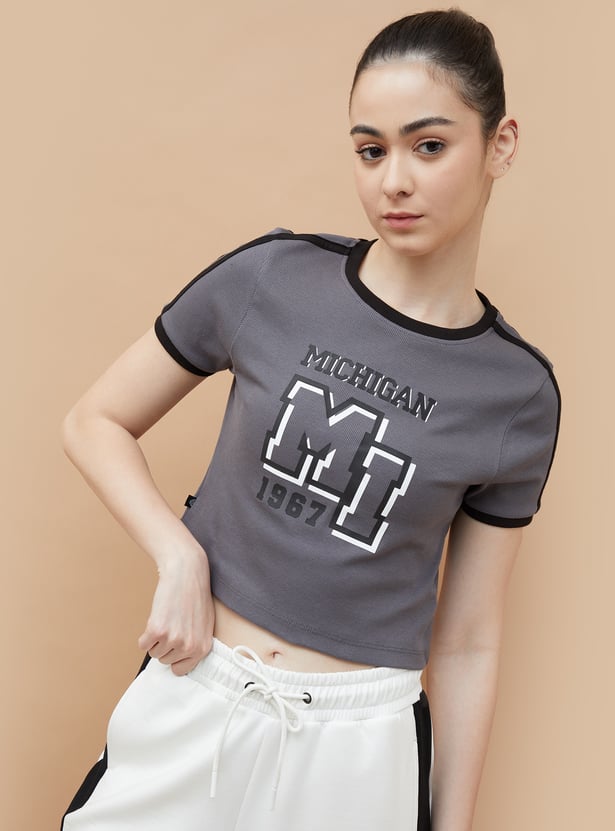 KAPPA Printed Crop T-shirt