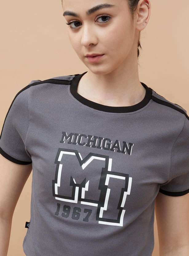 KAPPA Printed Crop T-shirt