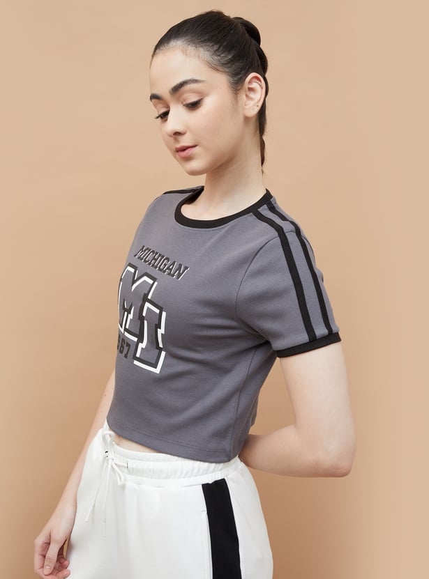 KAPPA Printed Crop T-shirt