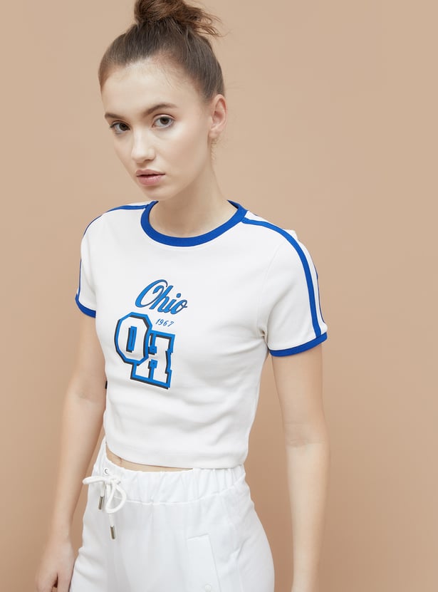 KAPPA Printed Crop T-shirt