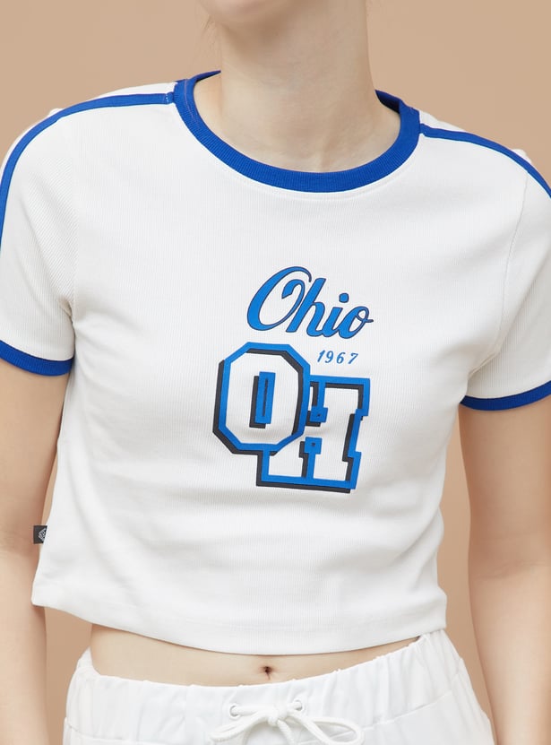 KAPPA Printed Crop T-shirt