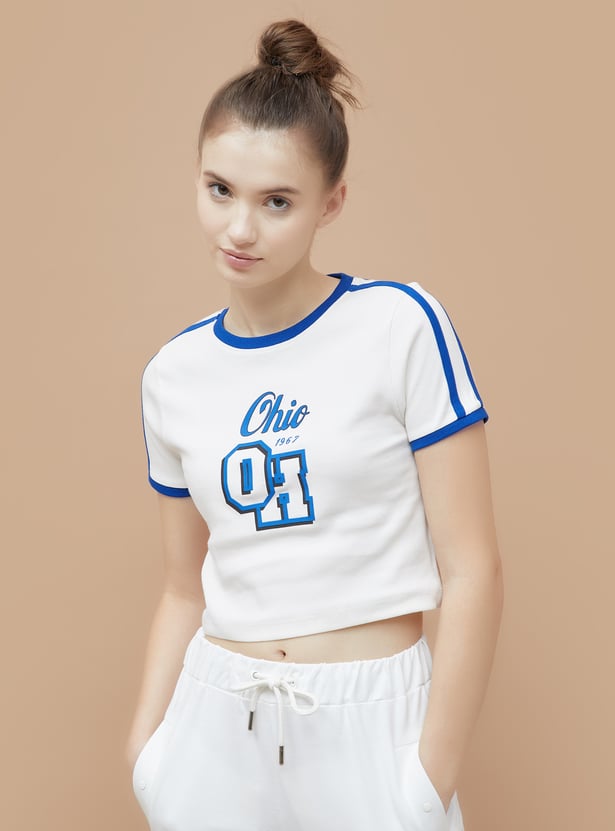 KAPPA Printed Crop T-shirt