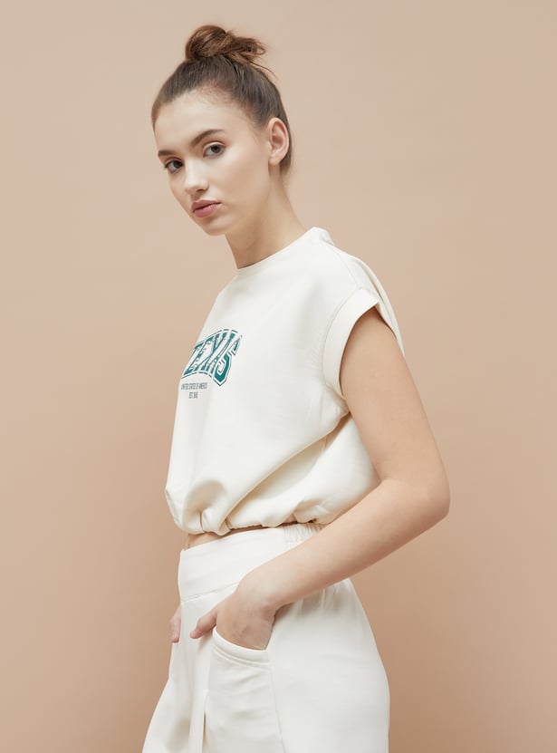 KAPPA Printed Sports Crop T-shirt