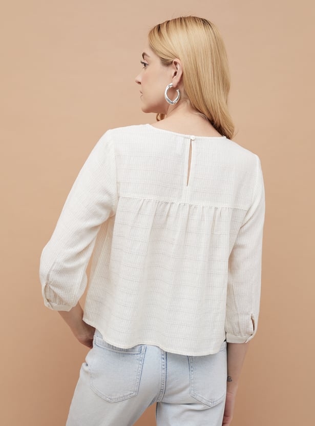 FAME FOREVER Textured Top