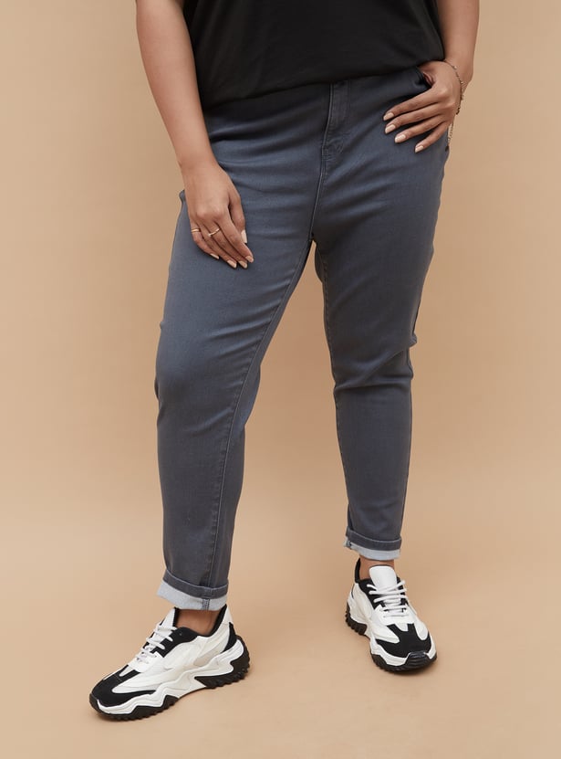 NEXUS Solid Skinny Fit Jeans
