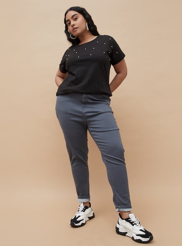 NEXUS Solid Skinny Fit Jeans