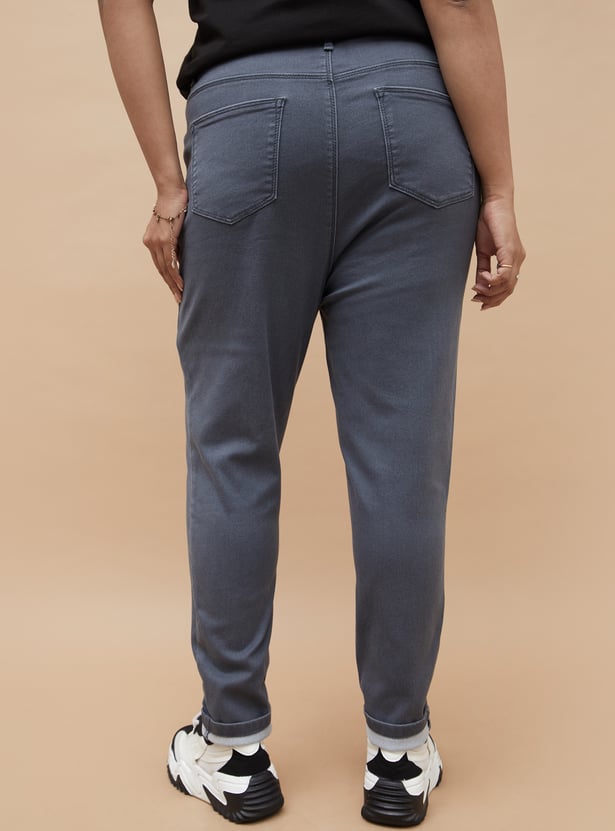 NEXUS Solid Skinny Fit Jeans