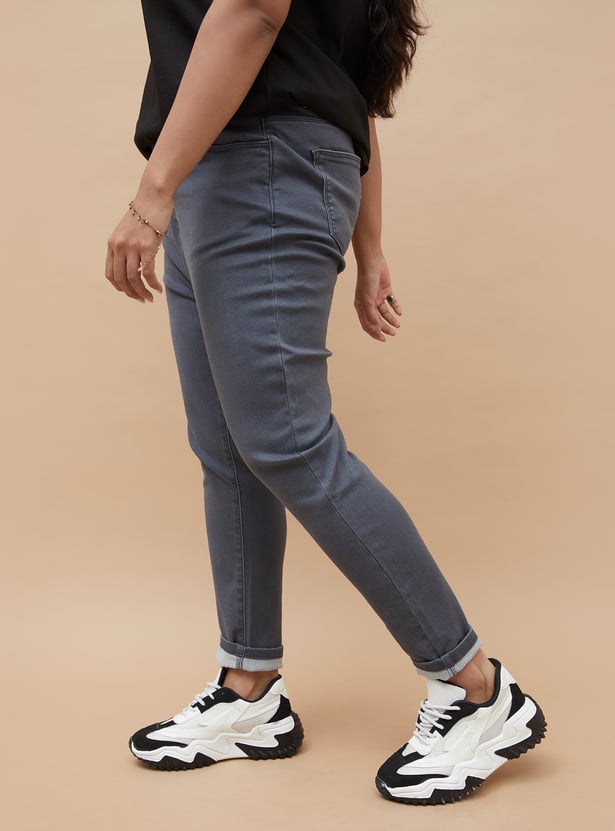 NEXUS Solid Skinny Fit Jeans