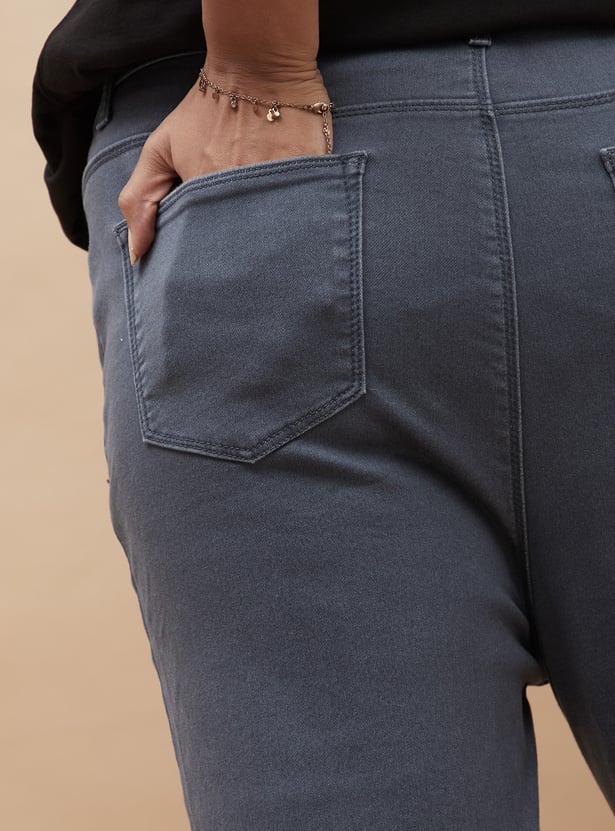 NEXUS Solid Skinny Fit Jeans