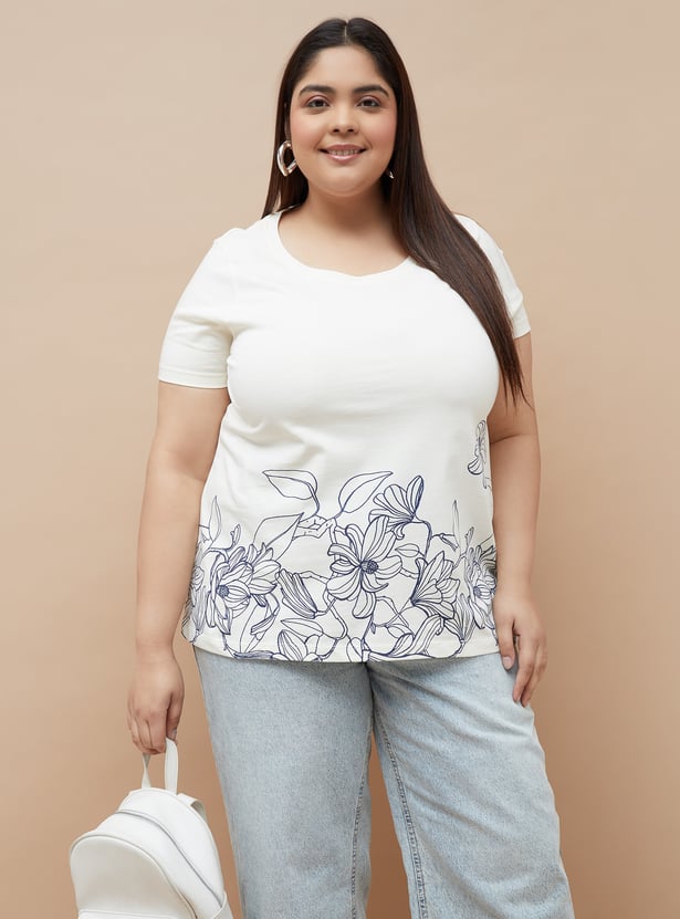 NEXUS Floral Print T-shirt