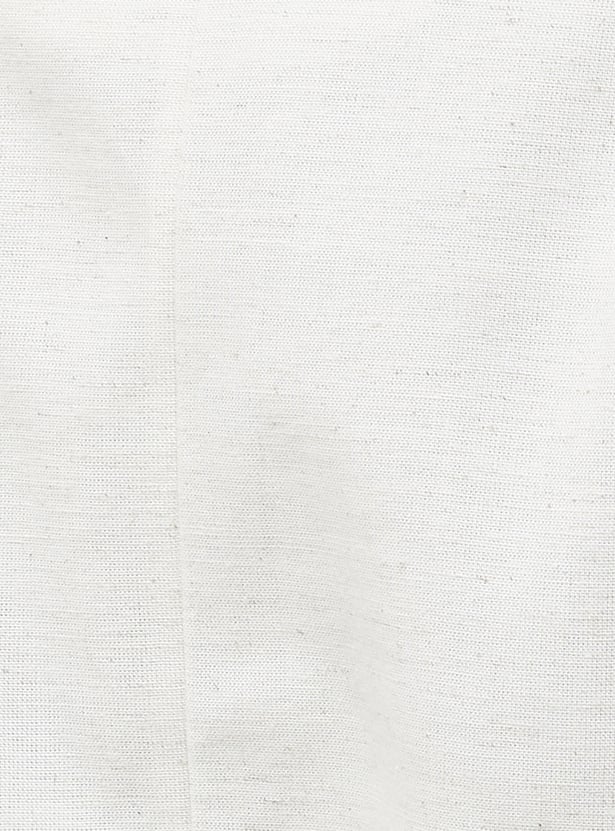 CODE Embroidered Single-Breasted Blazer