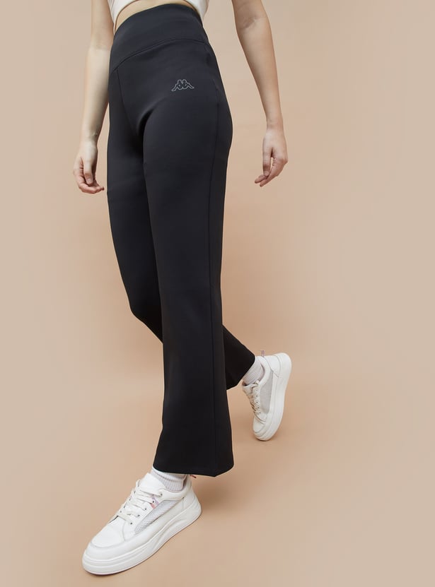 Track Pants Black Kappa Leggings Buy KAPPA Solid Elasticated Track