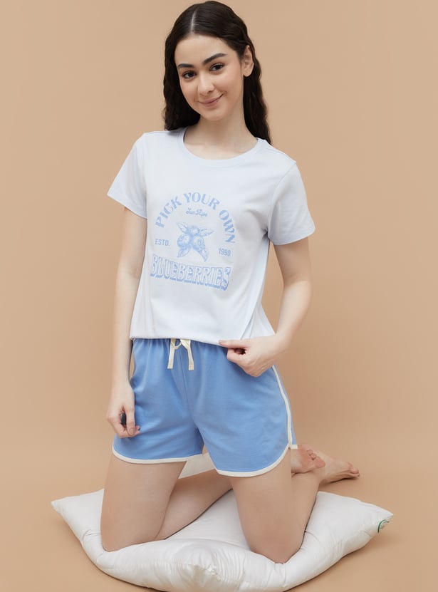 GINGER Printed Loungewear T-shirt