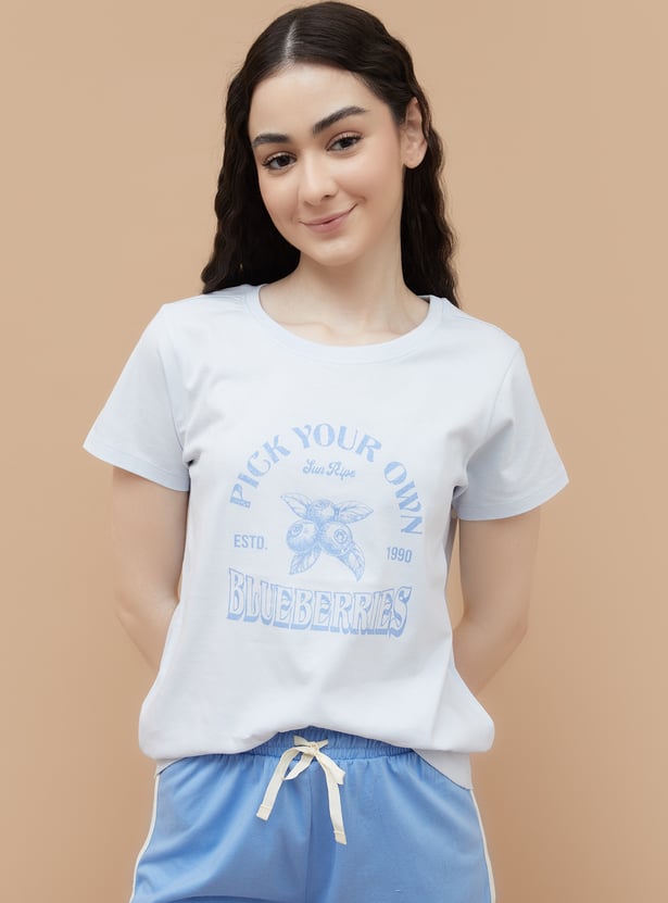 GINGER Printed Loungewear T-shirt