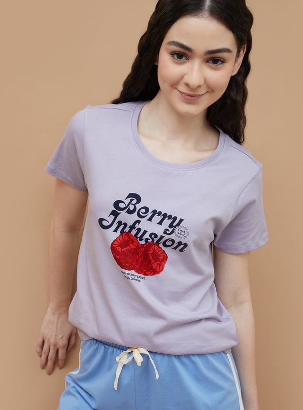 GINGER Printed Loungewear T-shirt