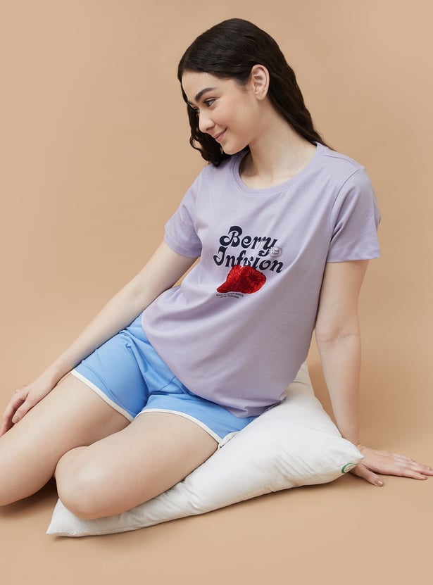 GINGER Printed Loungewear T-shirt