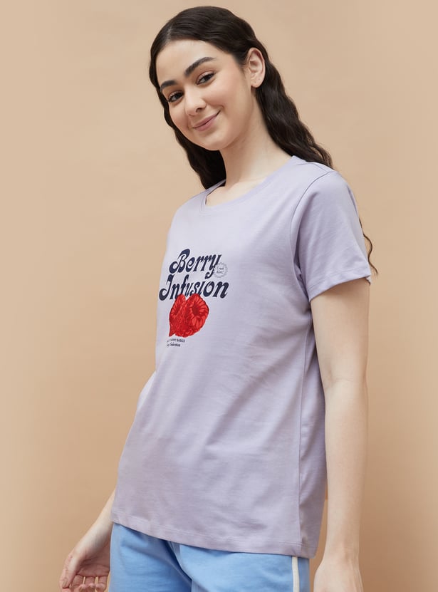 GINGER Printed Loungewear T-shirt