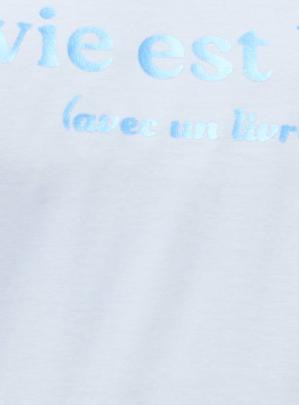 GINGER Metallic Print Lounge T-shirt