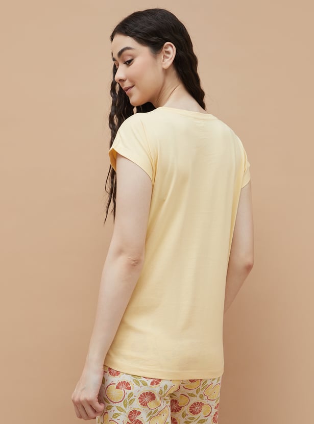 GINGER Printed Loungewear T-shirt