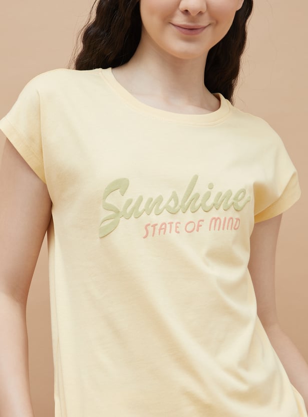 GINGER Printed Loungewear T-shirt