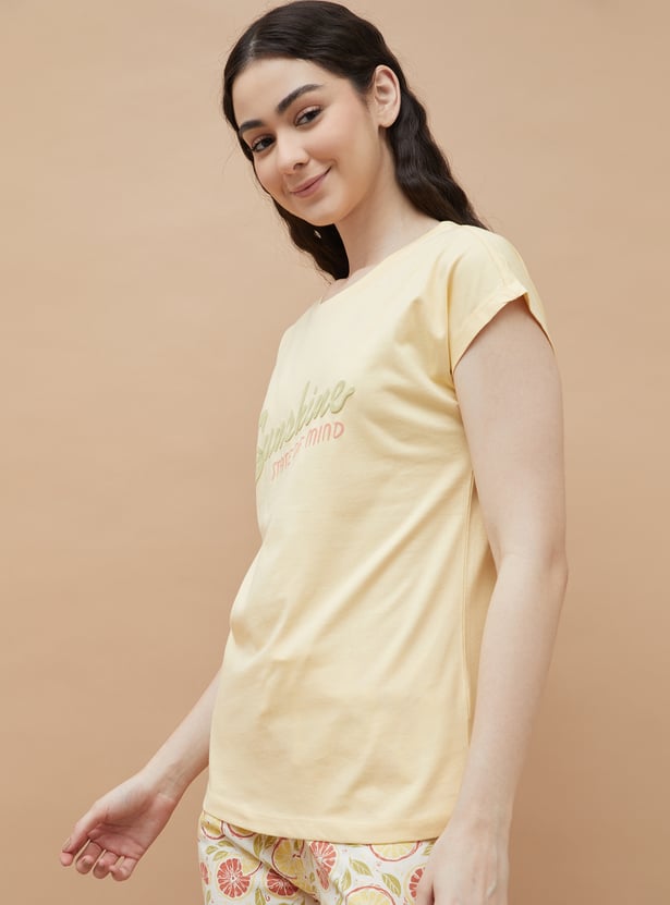 GINGER Printed Loungewear T-shirt