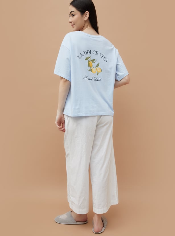 GINGER Back Print Lounge T-shirt