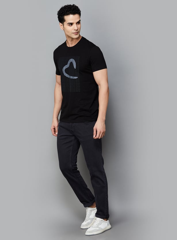 Buy BEING HUMAN Logo Print T-shirt from Being Human at just INR 1499.0