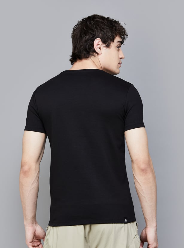 Black Easy Fit Women's Viscose T-Shirt By Being Human Clothing