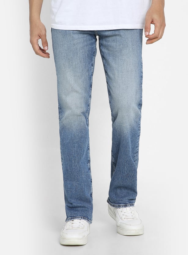 AMERICAN EAGLE Washed AirFlex+ Slim Bootcut Jeans