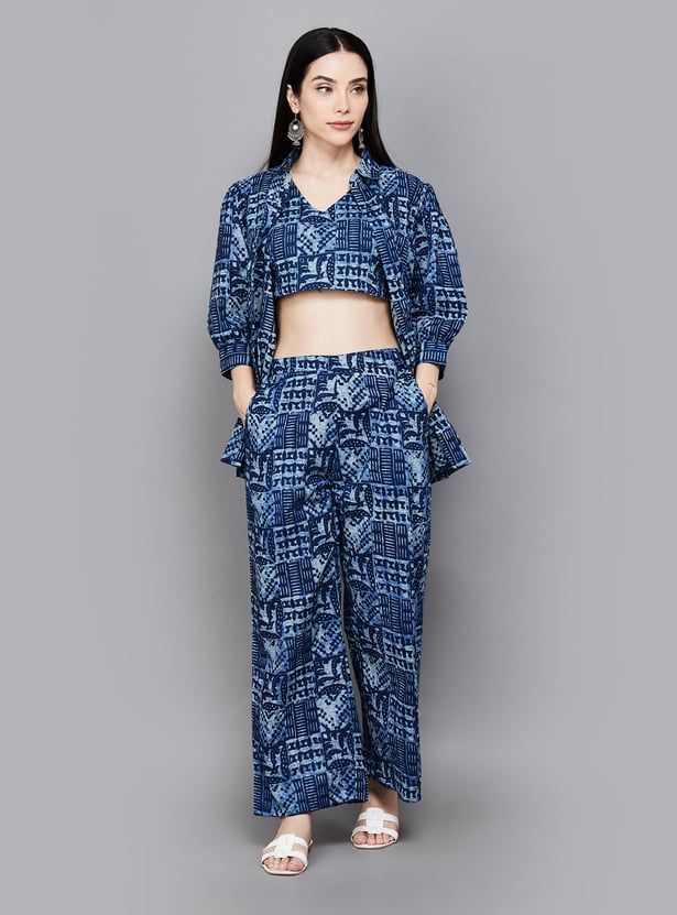 LIBAS Printed Relaxed Fit Co-ord Set