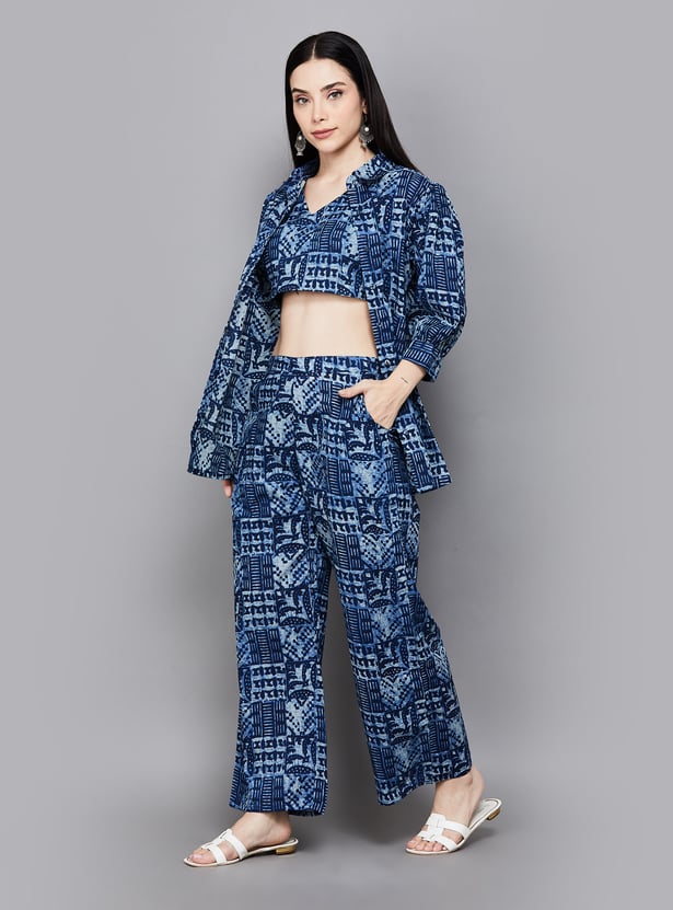 LIBAS Printed Relaxed Fit Co-ord Set