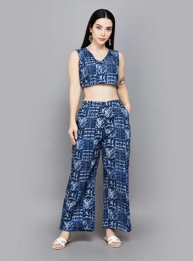 LIBAS Printed Relaxed Fit Co-ord Set