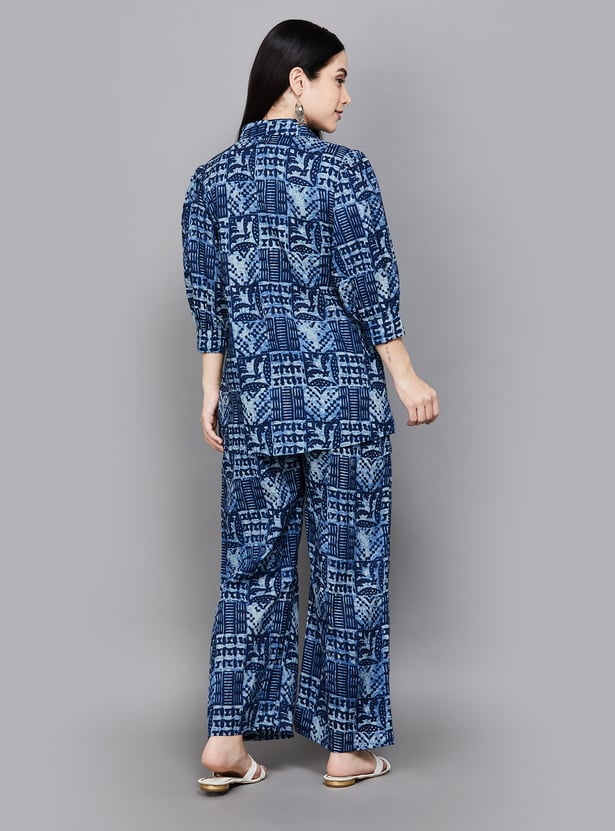 LIBAS Printed Relaxed Fit Co-ord Set