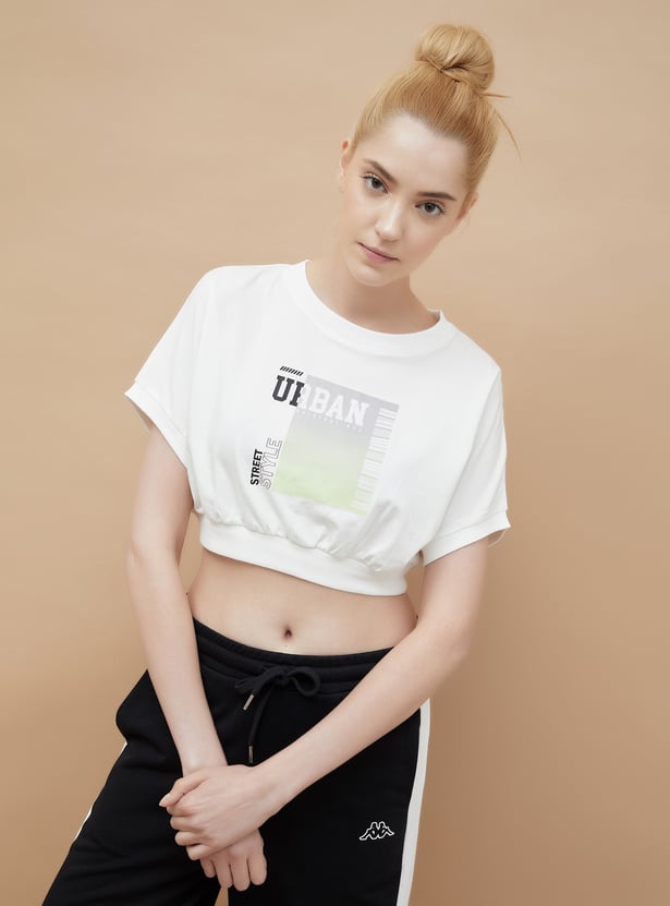 KAPPA Printed Crop T-shirt