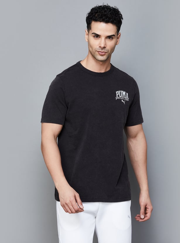 Buy PUMA Brand Printed Athletic T-shirt from PUMA at just INR