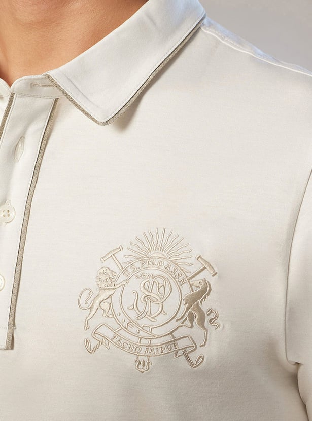 Buy POLO x Pacho Solid Slim Fit Polo T-shirt from