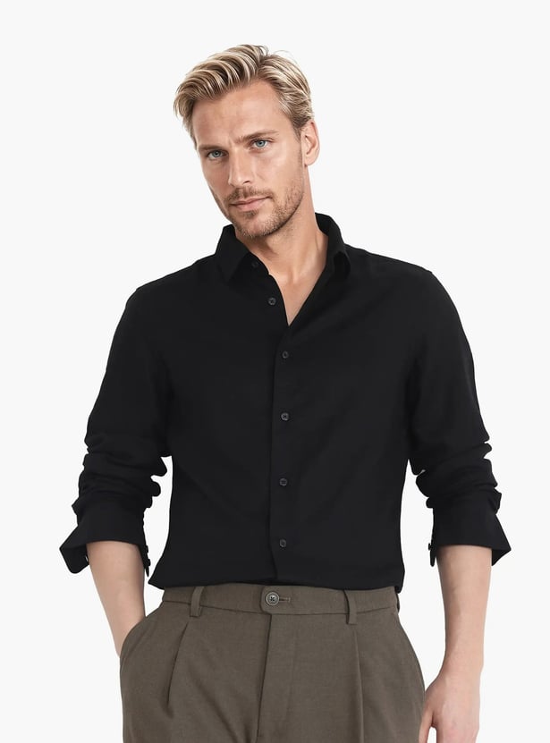 Rare Rabbit Shitrt Buy RARE RABBIT Solid Regular Fit Shirt from Rare Rabbit at just INR 4499.0
