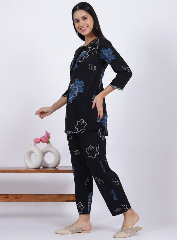 W Floral Print Co-Ord Set