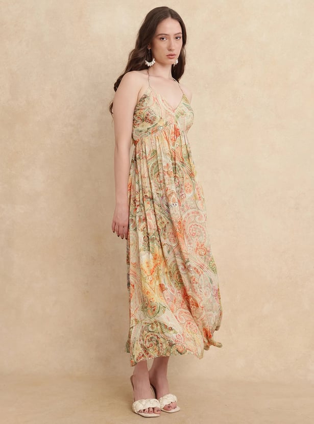 RAREISM Bohemian Print Maxi Dress