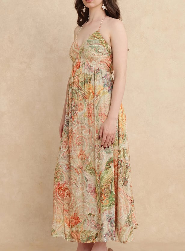 RAREISM Bohemian Print Maxi Dress