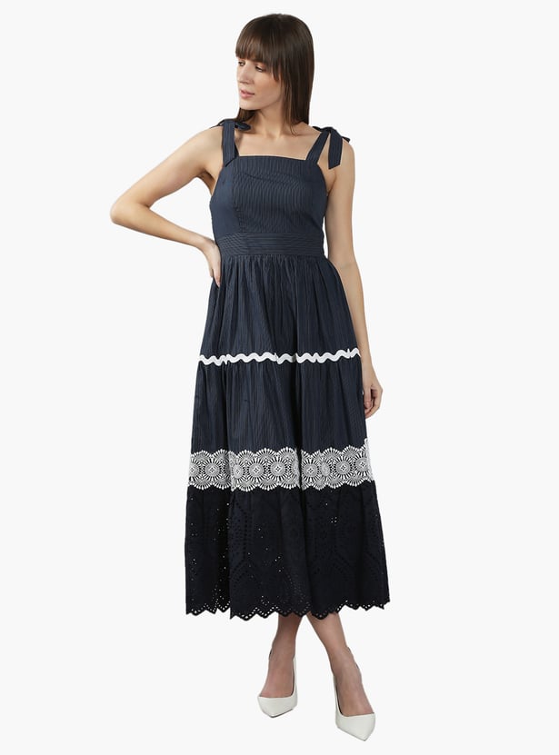 Buy VERO MODA Lace-Embroidered A-Line Dress from Vero Moda at just INR  6999.0