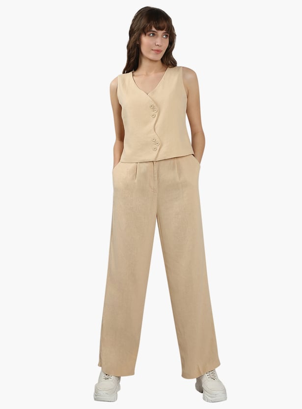 VERO MODA Solid Waistcoat