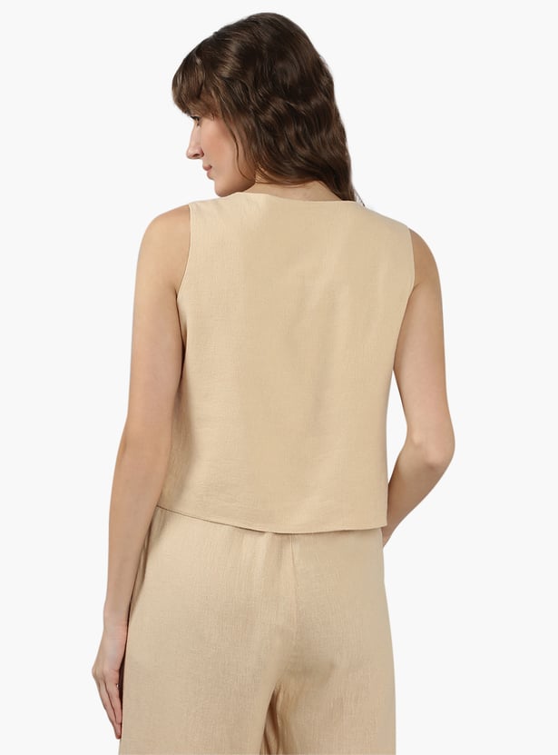 VERO MODA Solid Waistcoat