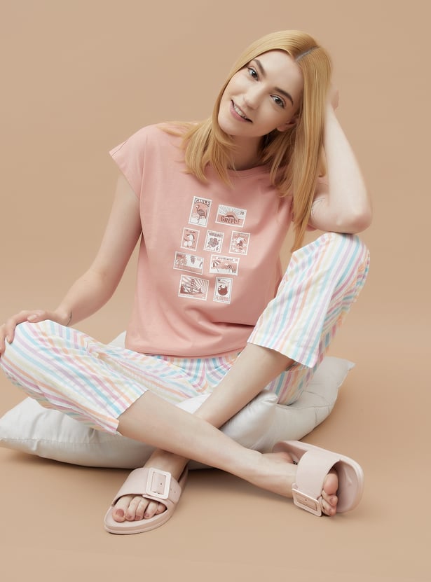 GINGER Printed Lounge T-shirt
