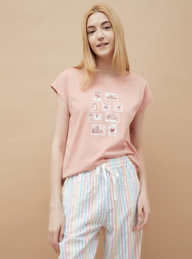 GINGER Printed Lounge T-shirt
