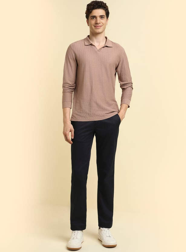 Buy ALLEN SOLLY Solid Slim Straight Trousers from Allen Solly at just ...