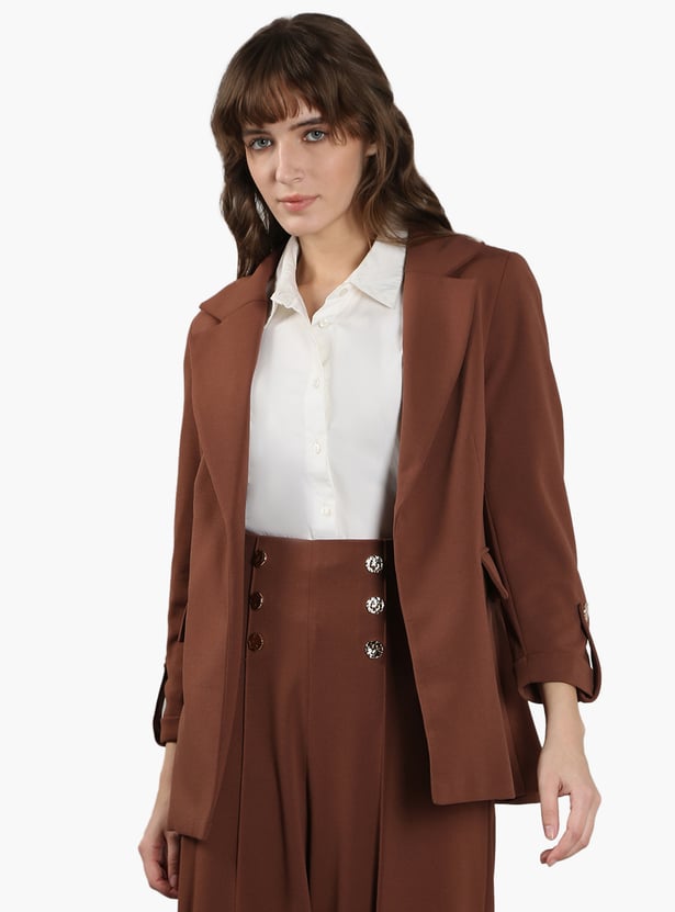 VERO MODA Solid Open Front Blazer