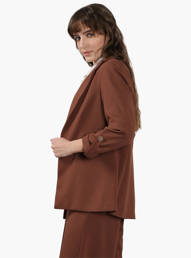 VERO MODA Solid Open Front Blazer